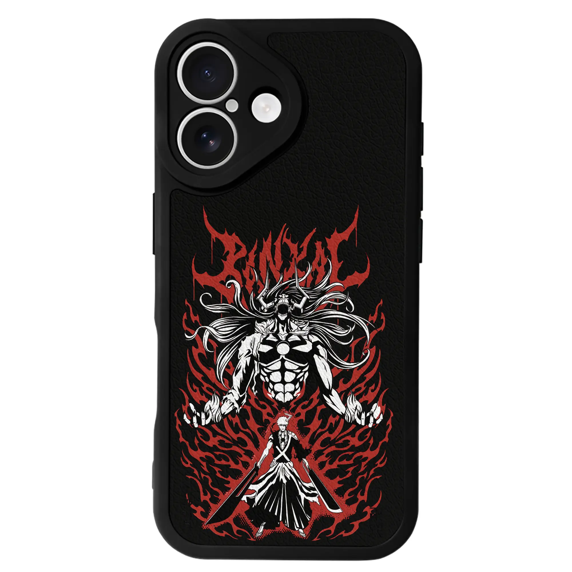 ブリーチ グッズ 黒崎 一護 - IPhone 16シリーズ対応 ・ シリコンスマホケース ・ レザー調 ・ 高精度フィット ・ 耐衝撃 ・ ワイヤレス充電対応 ・ 精密カット